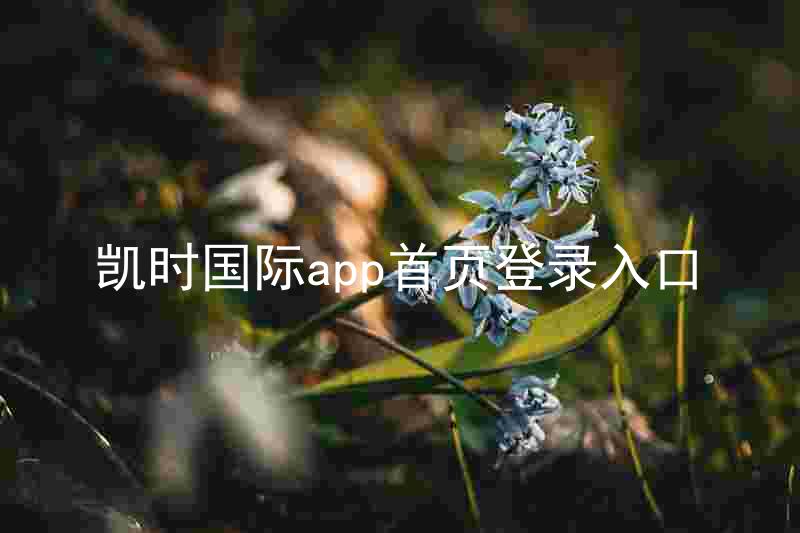 凯时国际app首页登录入口